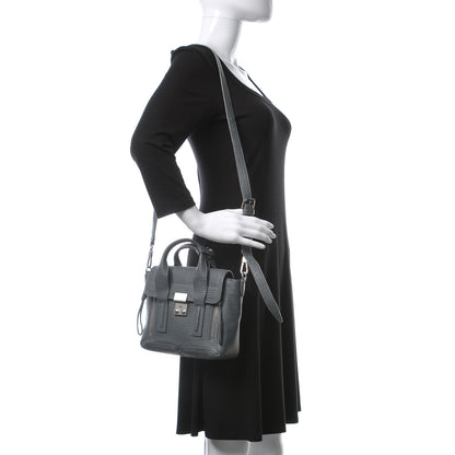 3.1 Phillip Lim 3.1 Textured Calfskin Mini Pashli Satchel Storm 2 of 17