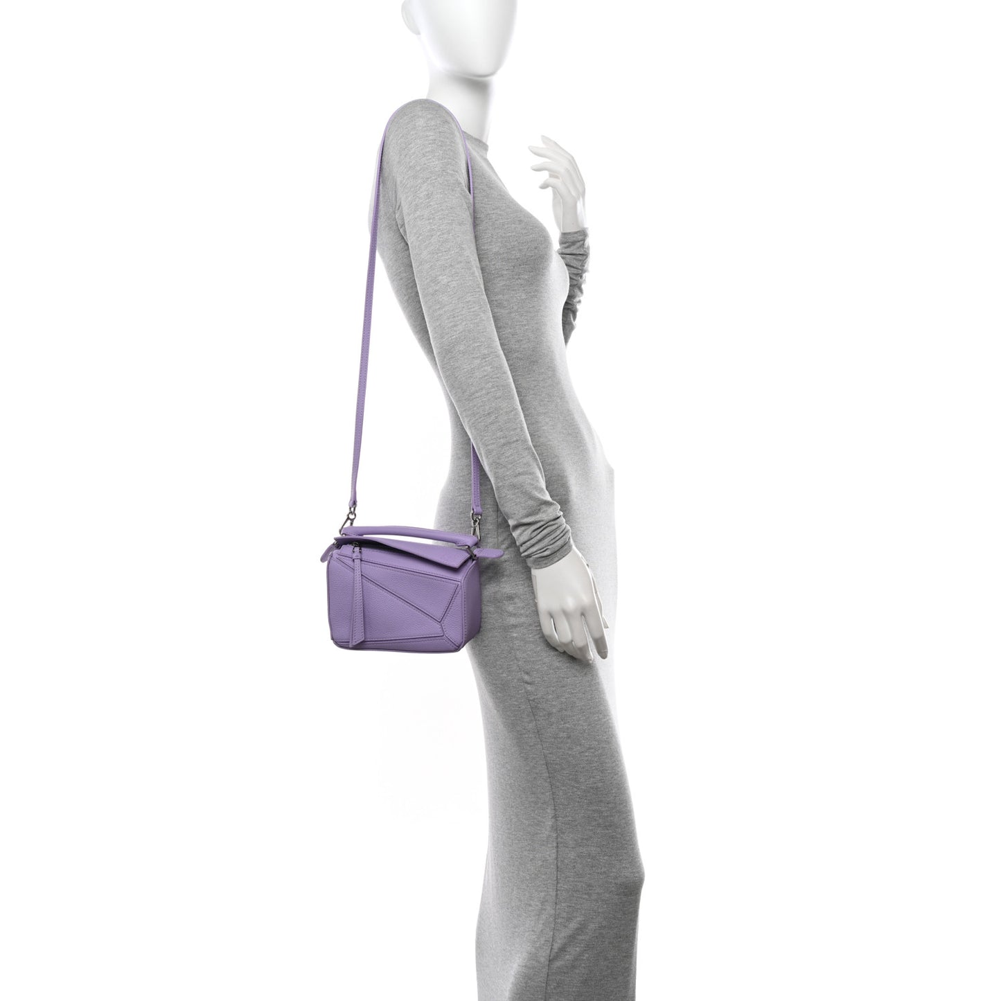 Calfskin Mini Puzzle Bag Light Mauve