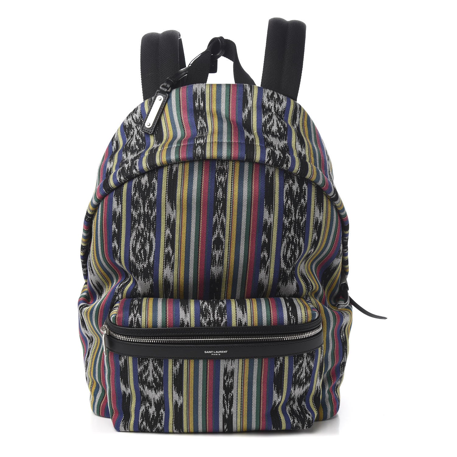 Saint Laurent Canvas Ikat City Backpack Multicolor 1 of 9