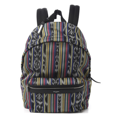 Saint Laurent Canvas Ikat City Backpack Multicolor 1 of 9