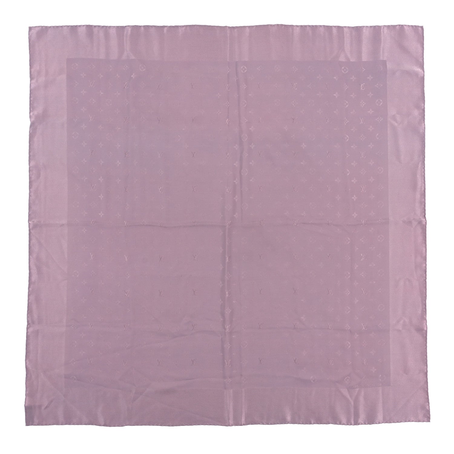 Louis Vuitton Silk Monogram Monaco Square Scarf Lilac 1 of 3