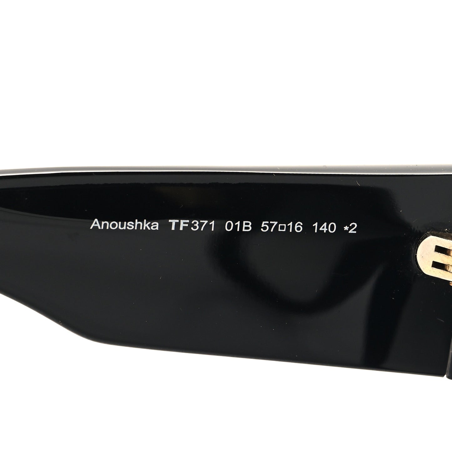 Acetate Anoushka Cat Eye Sunglasses TF371 Black