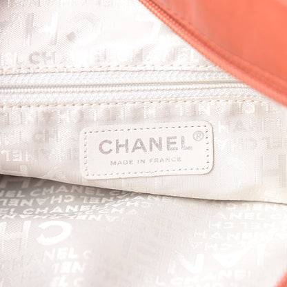 Chanel Lambskin Stitched Medium Ultimate Soft Tote Coral 6 of 14