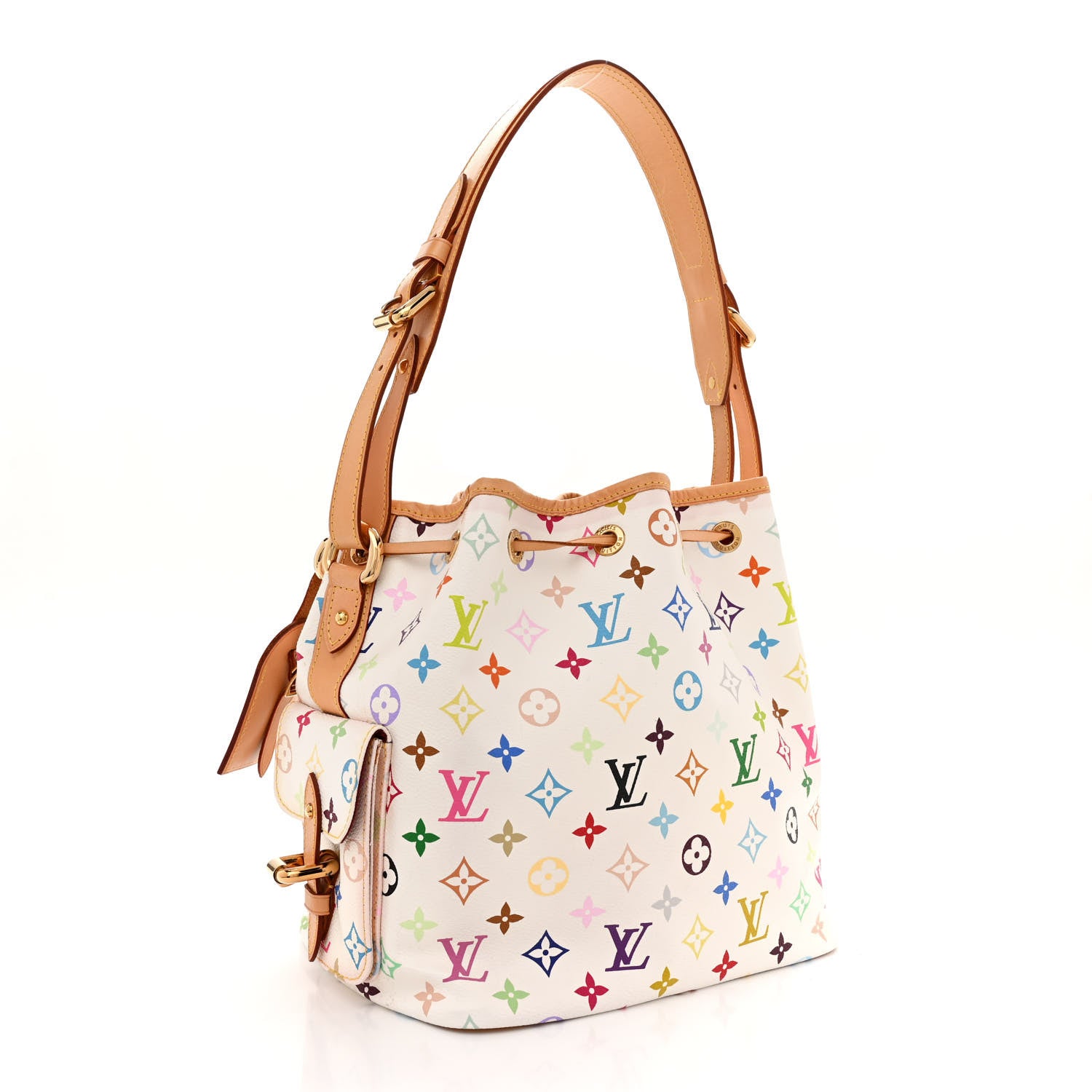Louis Vuitton Monogram Multicolor Petit Noe White 3 of 17