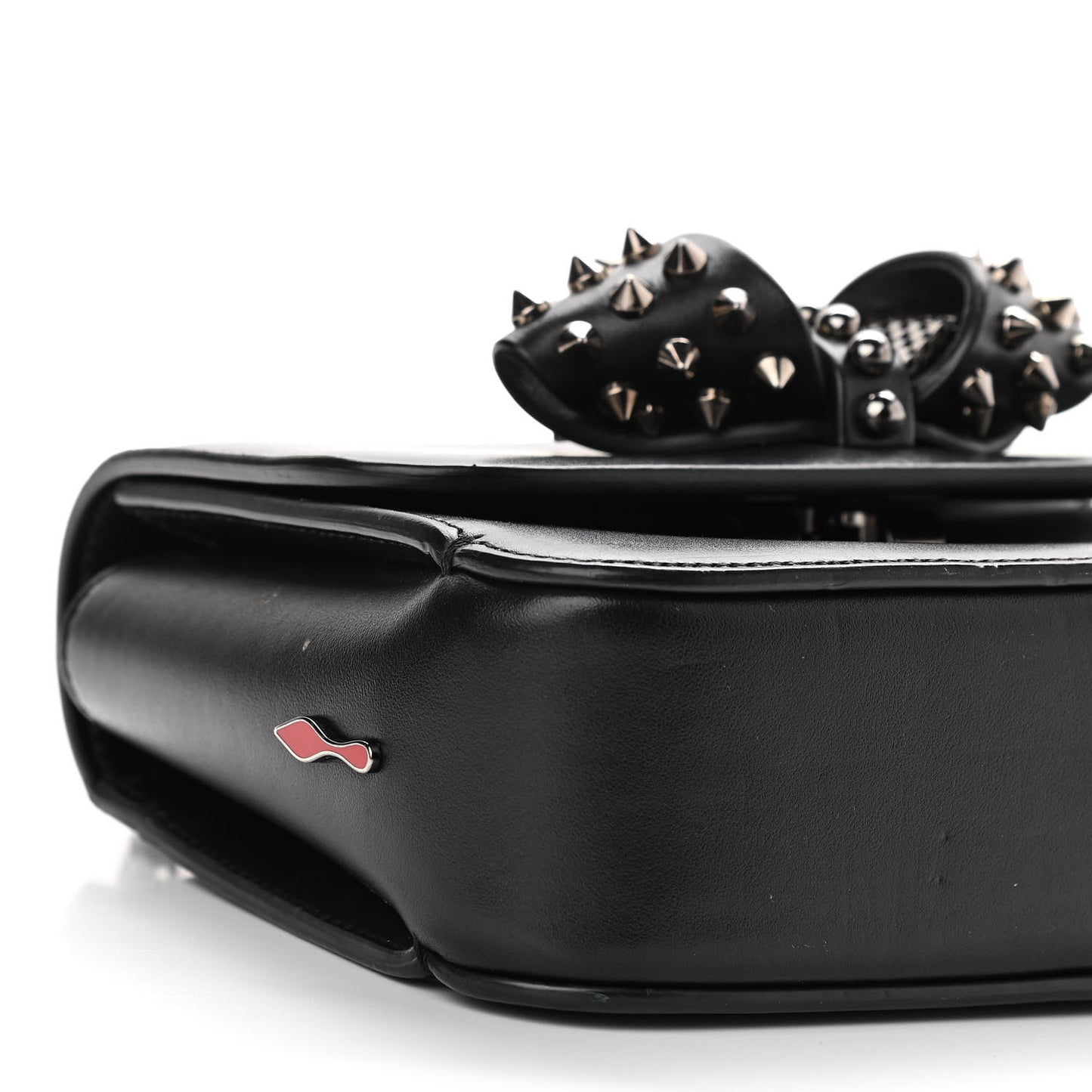 Calfskin Baby Sweety Charity NV Shoulder Bag Black