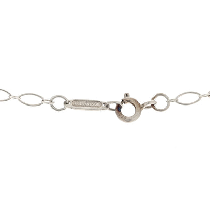 Tiffany Sterling Silver Small Heart Key Pendant Necklace 5 of 5
