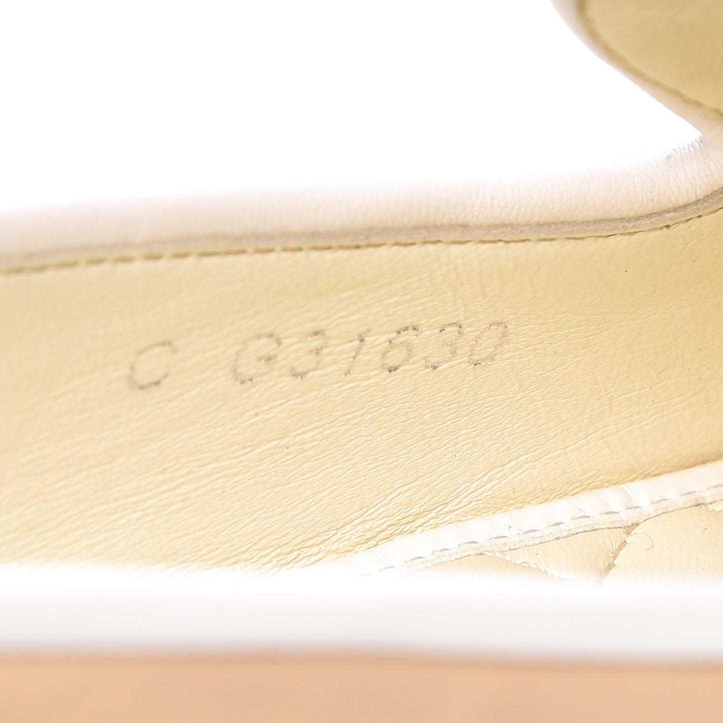 Lambskin CC Chain Loafers 37.5 Biege