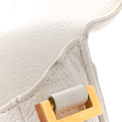 Chanel Caviar Phone Holder Crossbody White 11 of 12