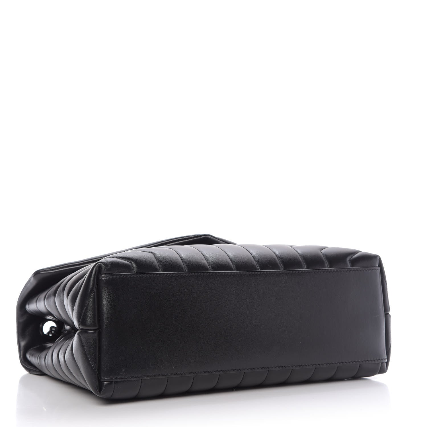 Saint Laurent Calfskin Y Quilted Monogram Medium Loulou Chain Satchel Black 4 of 13