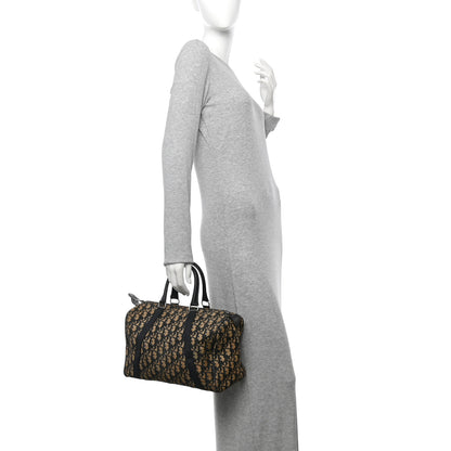 Christian Dior Monogram Boston Navy Blue 2 of 17