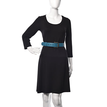 Gucci Soft Microguccissima Margaux Calfskin Belt 90 36 Deep Cobalt 2 of 6