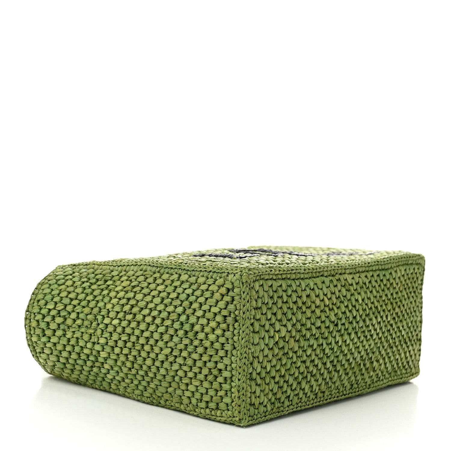 Loewe X PAULA'S IBIZA Raffia Font Tote Green 4 of 9