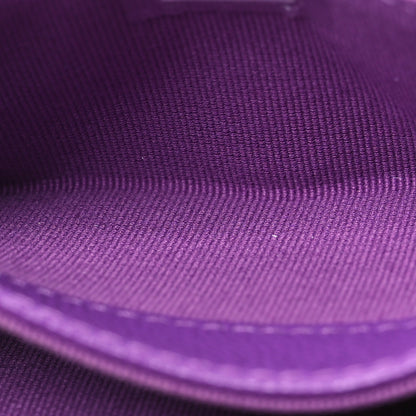 Chanel Caviar Quilted Flap Card Holder Wallet Purple 6 of 11