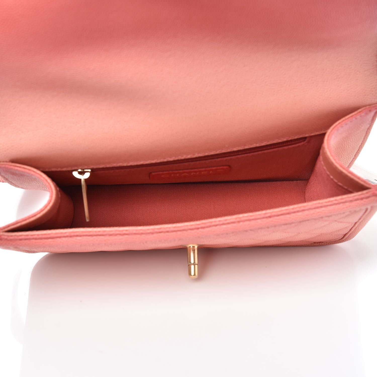 Chanel Caviar Quilted Small Sunset On The Sea Flap Coral 5 of 8