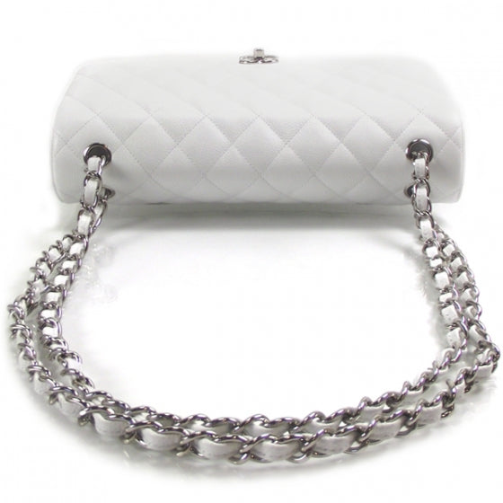 Caviar Jumbo Flap White
