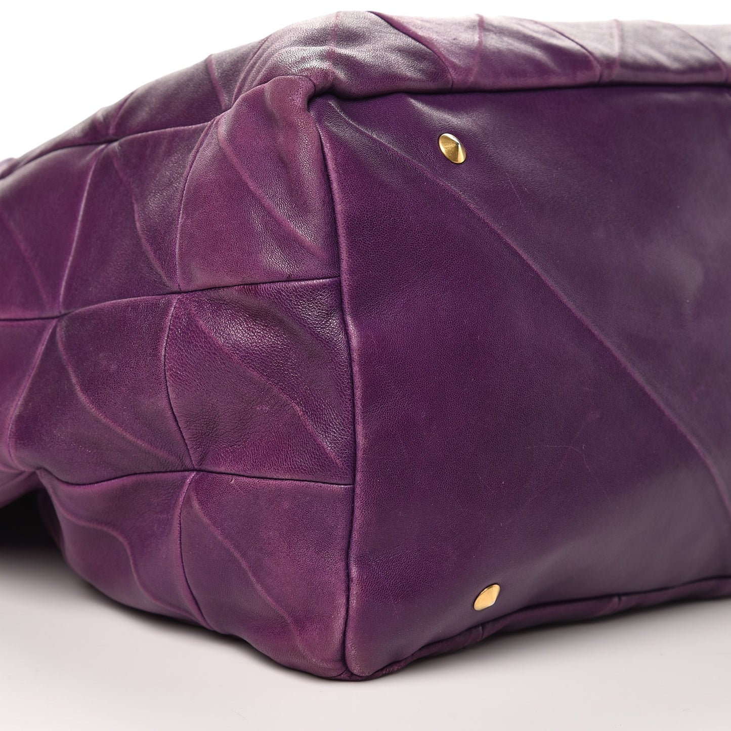 Lambskin Sac New Rive Gauche Tote Purple
