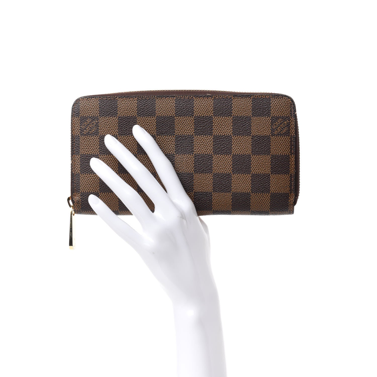 Louis Vuitton Damier Ebene Zippy Wallet 2 of 7