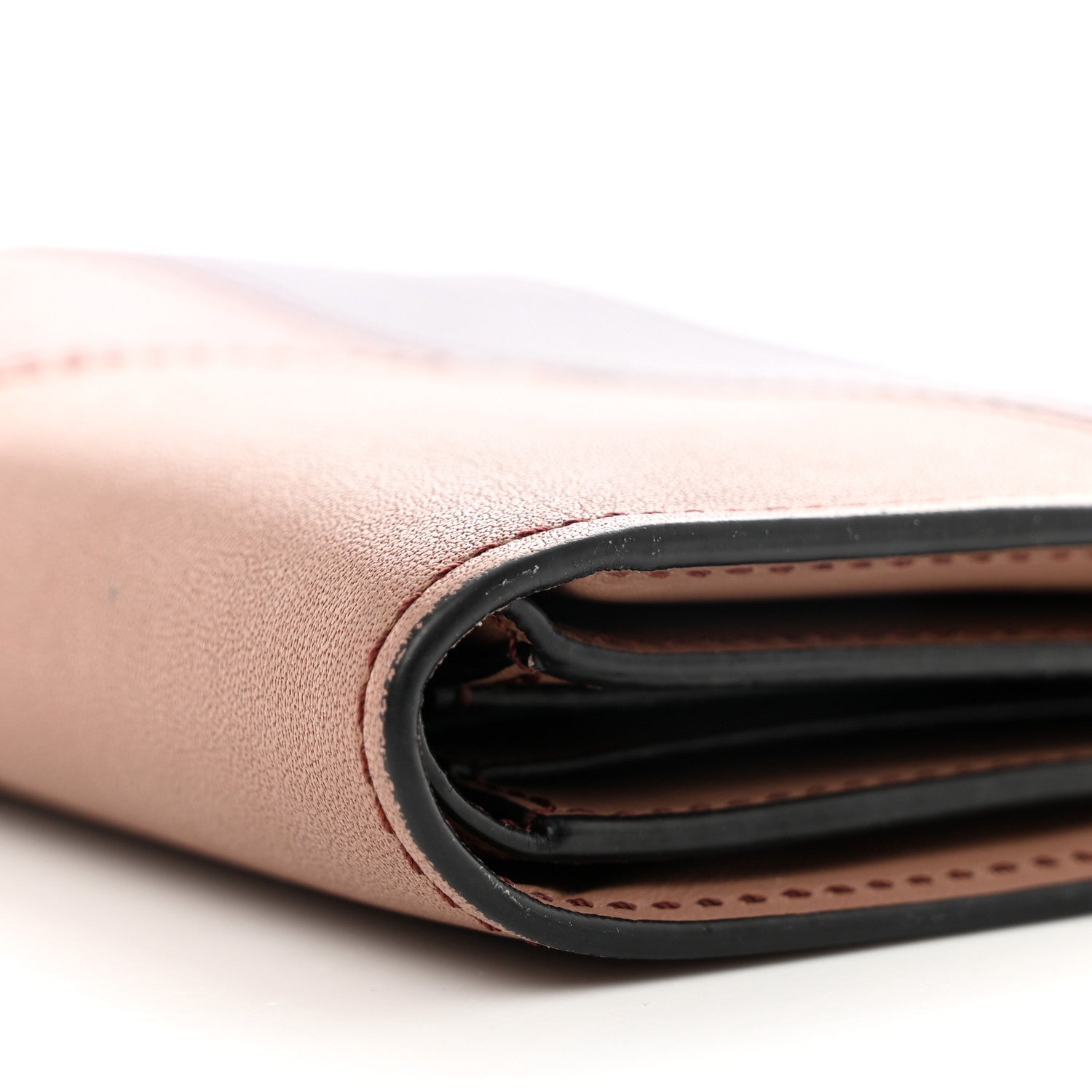 Loewe Calfskin Puzzle Zip Bi-Fold Wallet Dark Blush Dark Rust 7 of 7