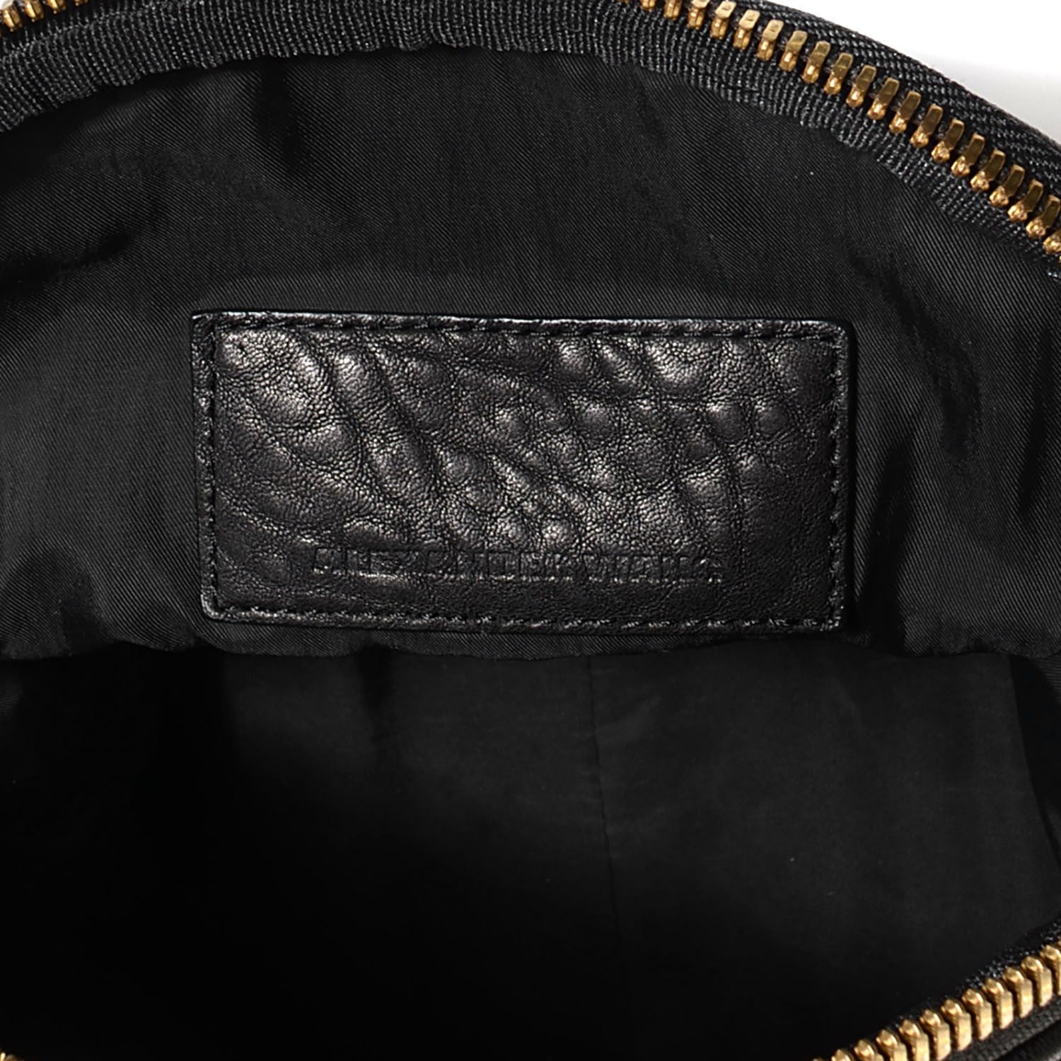 Alexander Wang Pebbled Lambskin Angela Pochette Black Antique Brass Hardware 6 of 8