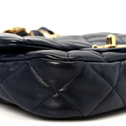 Chanel Lambskin Quilted Small Funky Town Flap Blue 9 of 10