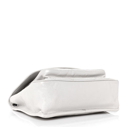 Saint Laurent Crinkled Calfskin Matelasse Monogram Medium Niki Chain Satchel Pearl White 4 of 9
