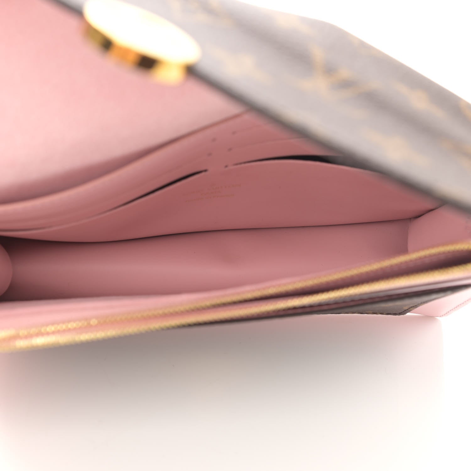Louis Vuitton Monogram Flore Chain Wallet Rose Ballerine 4 of 9