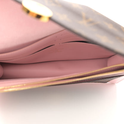 Louis Vuitton Monogram Flore Chain Wallet Rose Ballerine 4 of 9