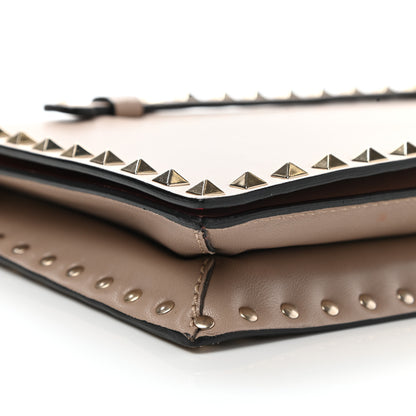 Valentino Garavani Nappa Rockstud Wristlet Clutch Poudre 7 of 8