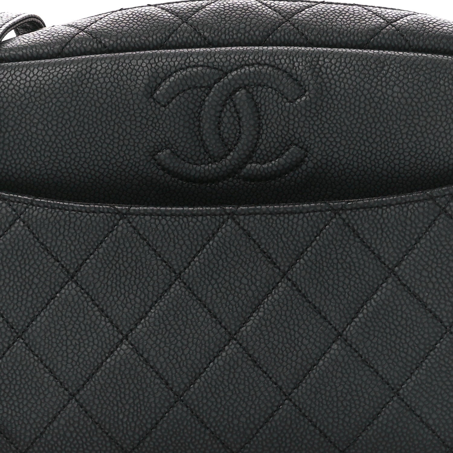 Chanel Iridescent Caviar Quilted Small Coco Tassel Camera Case Black 8 of 10