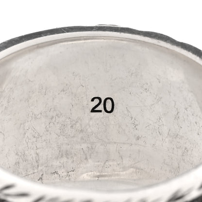 Gucci Sterling Silver Resin Feline Garden Ring 60 9 Green 5 of 5
