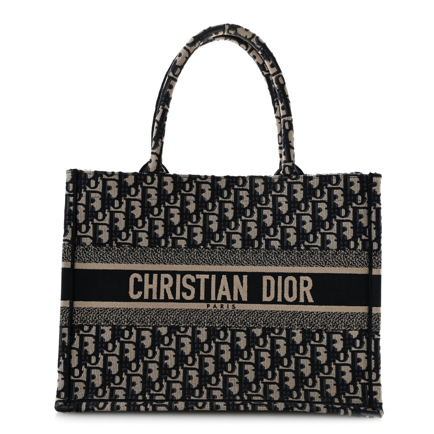 Oblique Medium Book Tote Blue Multicolor