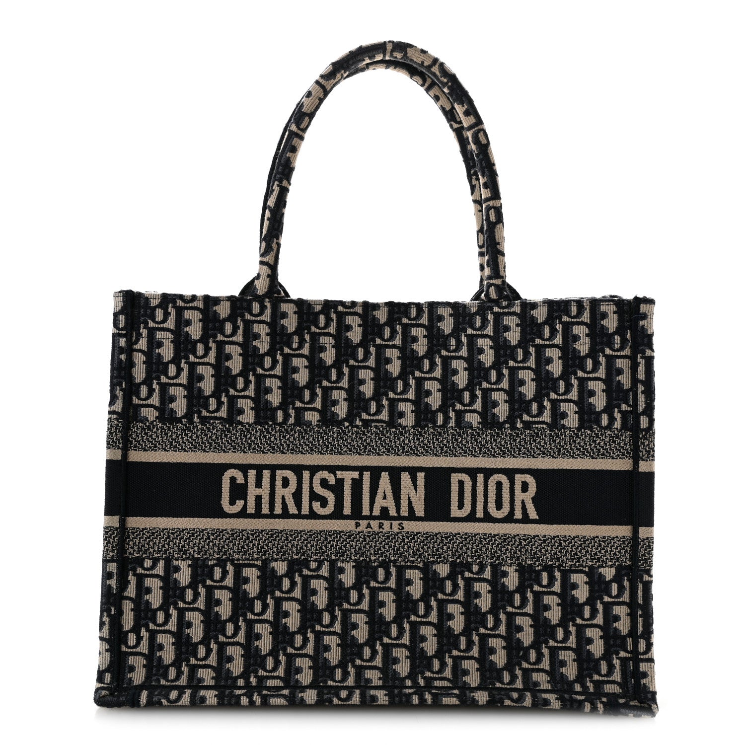 Christian Dior Oblique Medium Book Tote Blue Multicolor 1 of 14