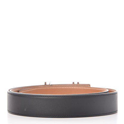 Hermes Swift Epsom 32mm Au Carre H Belt 95 Black Gold 3 of 8
