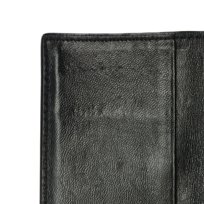 Saint Laurent Calfskin Crocodile Embossed Key Holder Wallet Black 10 of 11