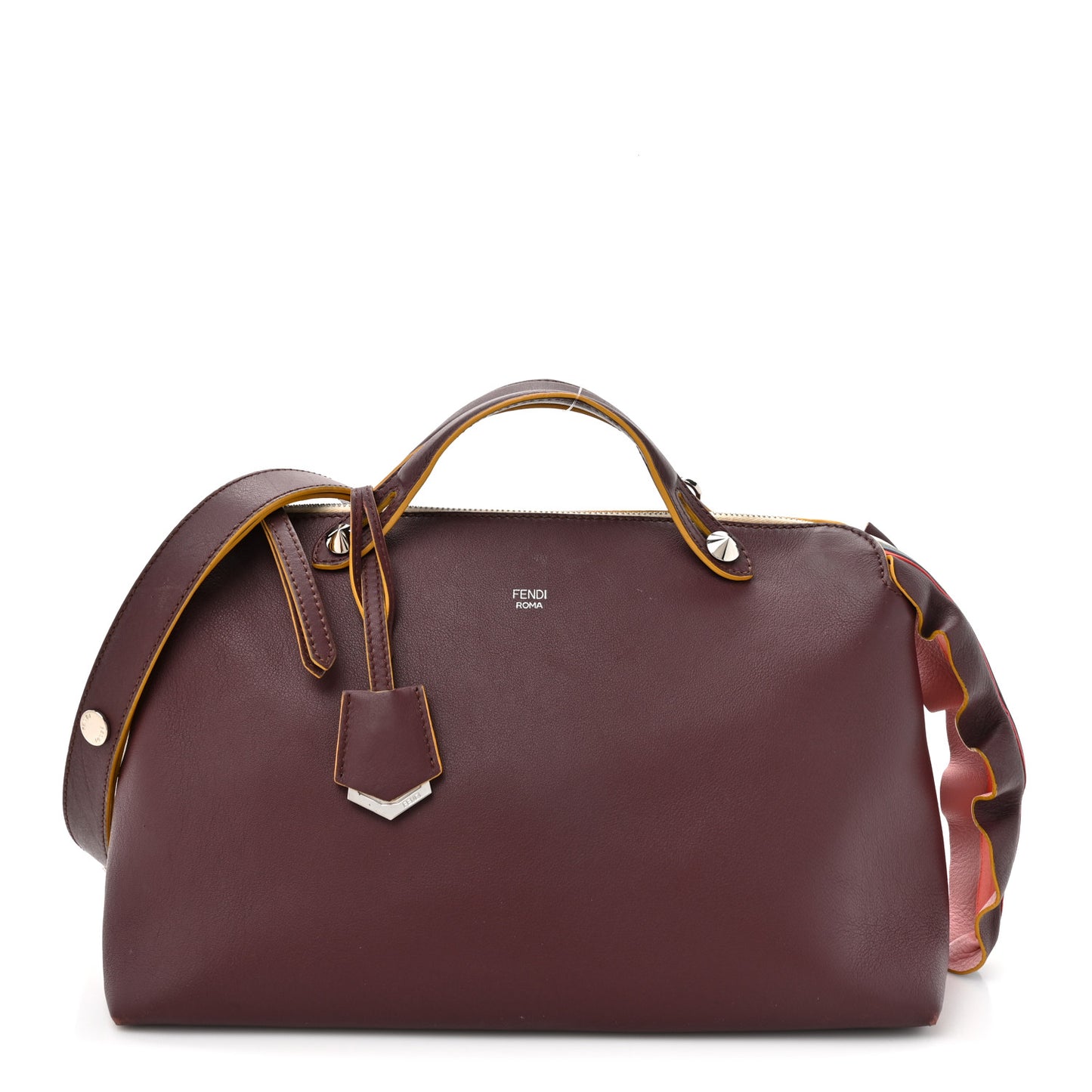 Vitello Dolce Large By The Way Boston Bag Bordeaux Multicolor