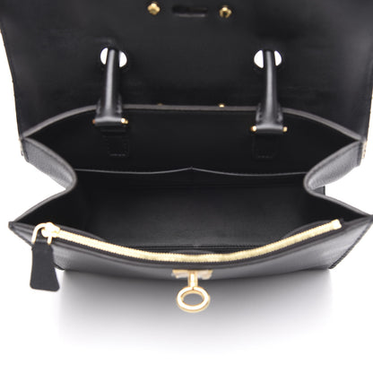 Louis Vuitton Calfskin Taurillon Studded City Steamer One Handle Bag Black 5 of 10