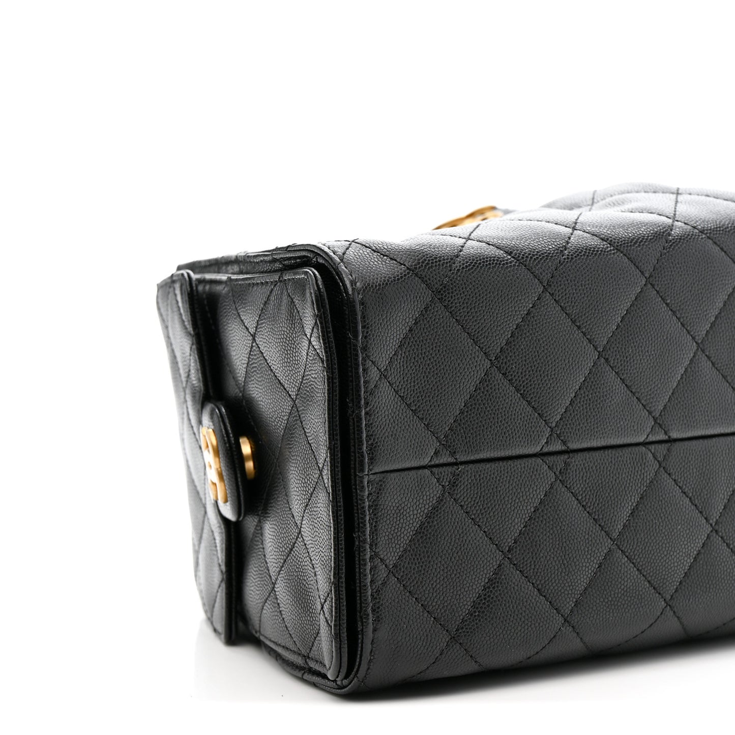 Caviar Quilted Small Chanel 25 Handbag Black Black