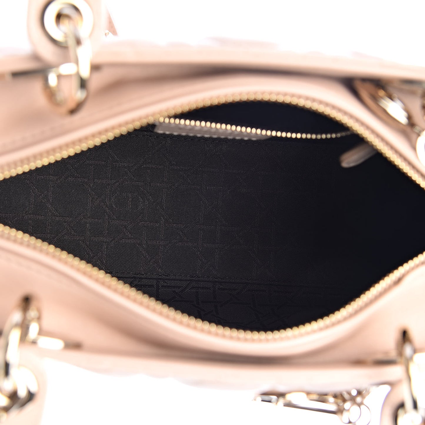 Lambskin Cannage Medium Lady Dior Light Pink