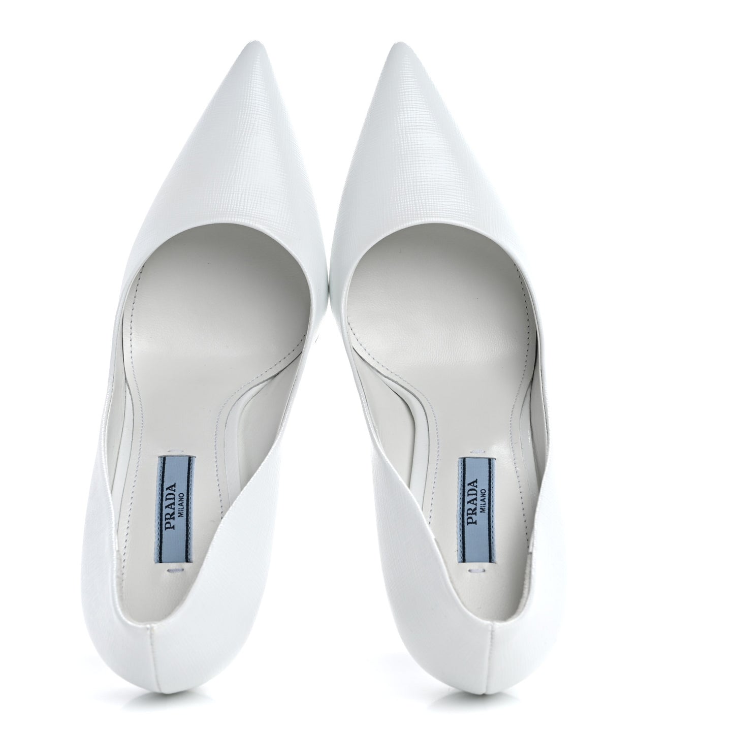 Saffiano Vernice Pumps 37.5 White