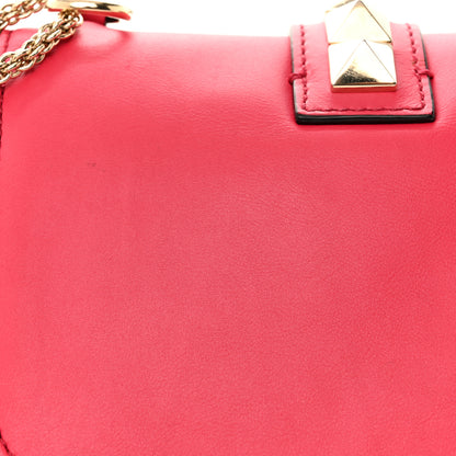 Valentino Garavani Vitello Small Glam Lock Rockstud Flap Deep Fuxia 11 of 11