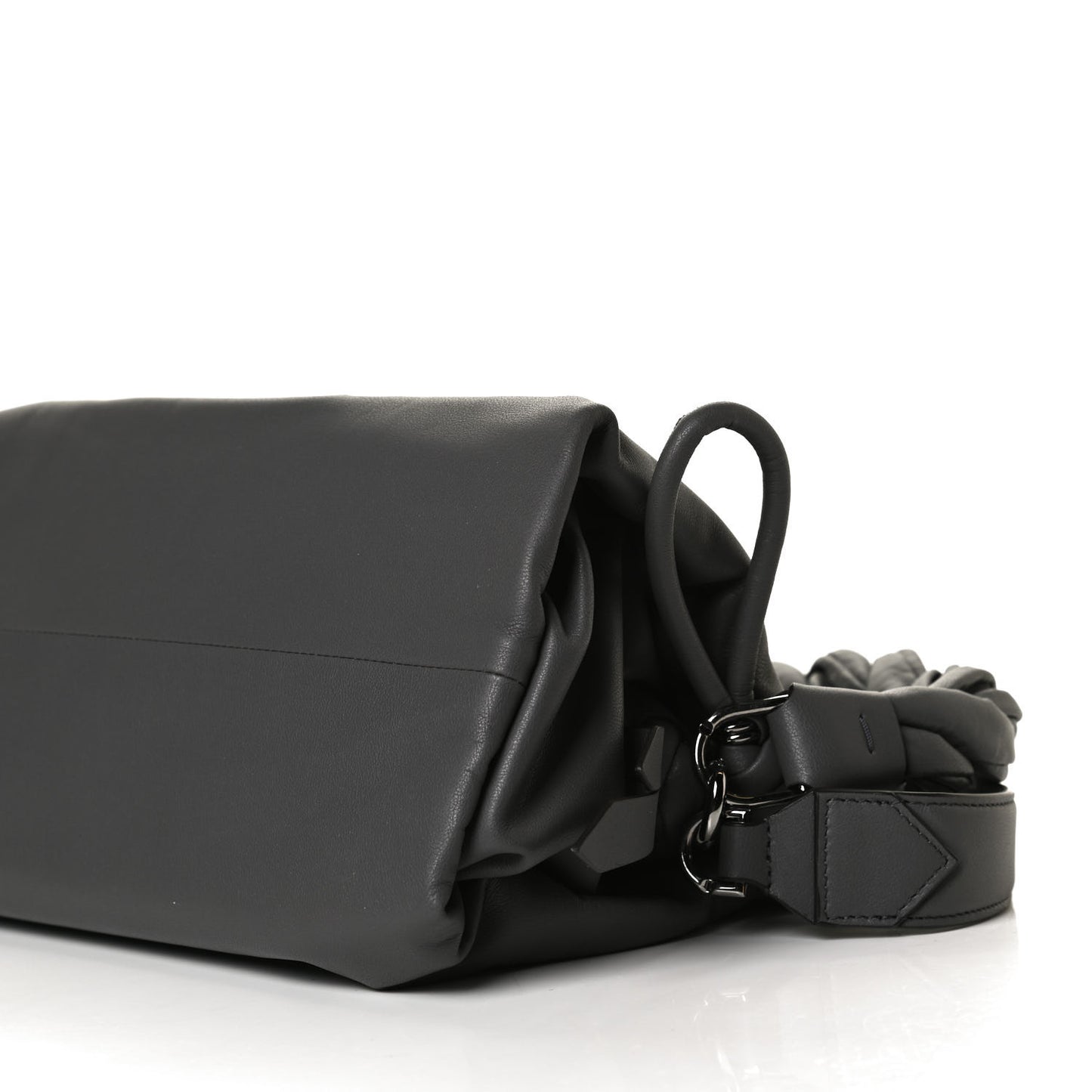 Calfskin Medium ID93 Satchel Storm Grey