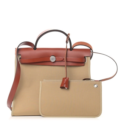 Hermes Vache Hunter Toile Herbag Zip 31 PM Trench Cuivre 1 of 13