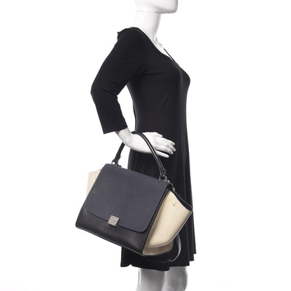 Celine Calfskin Medium Tri-Color Trapeze 3 of 12