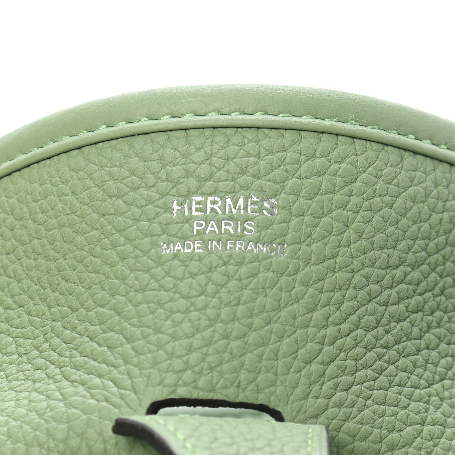 Hermes Taurillon Clemence Evelyne III GM Vert Criquet 6 of 9