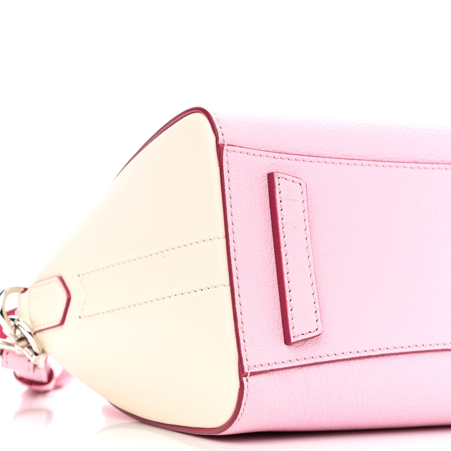 Givenchy Sugar Goatskin Mini Tri-Color Antigona Bright Pink White Fuchsia 9 of 12