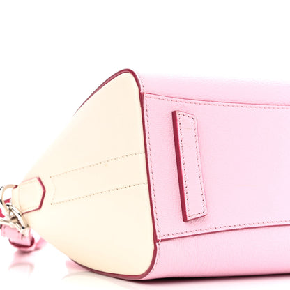 Givenchy Sugar Goatskin Mini Tri-Color Antigona Bright Pink White Fuchsia 9 of 12