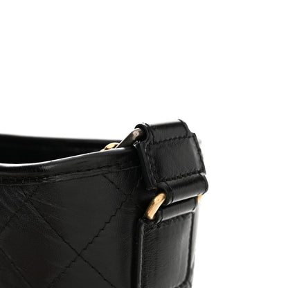 Chanel Aged Calfskin Quilted Medium Gabrielle Hobo Black 15 of 15
