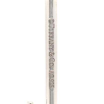 Tiffany Sterling Silver Enamel Beaded Trefoil Key Pendant Lavender 3 of 4