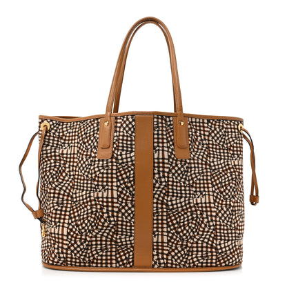 MCM Visetos Large Liz Reversible Shopper Tote Cognac 4 of 17