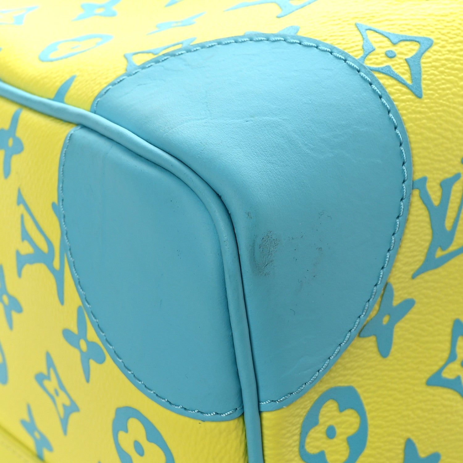 Louis Vuitton Monogram Playground Keepall Bandouliere 50 Lime 6 of 9